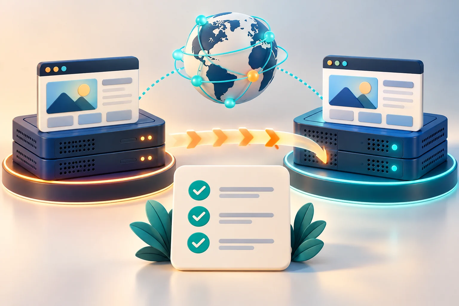 انتقال سایت بین دو سرور با تنظیم DNS و چک‌لیست بررسی